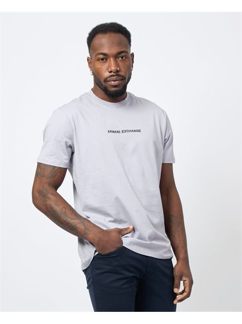 T-shirt basique à col rond pour homme AX avec logo ARMANI EXCHANGE | XM000787-AF12308UA047